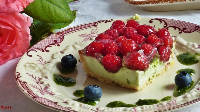 Basilikummoussetarte