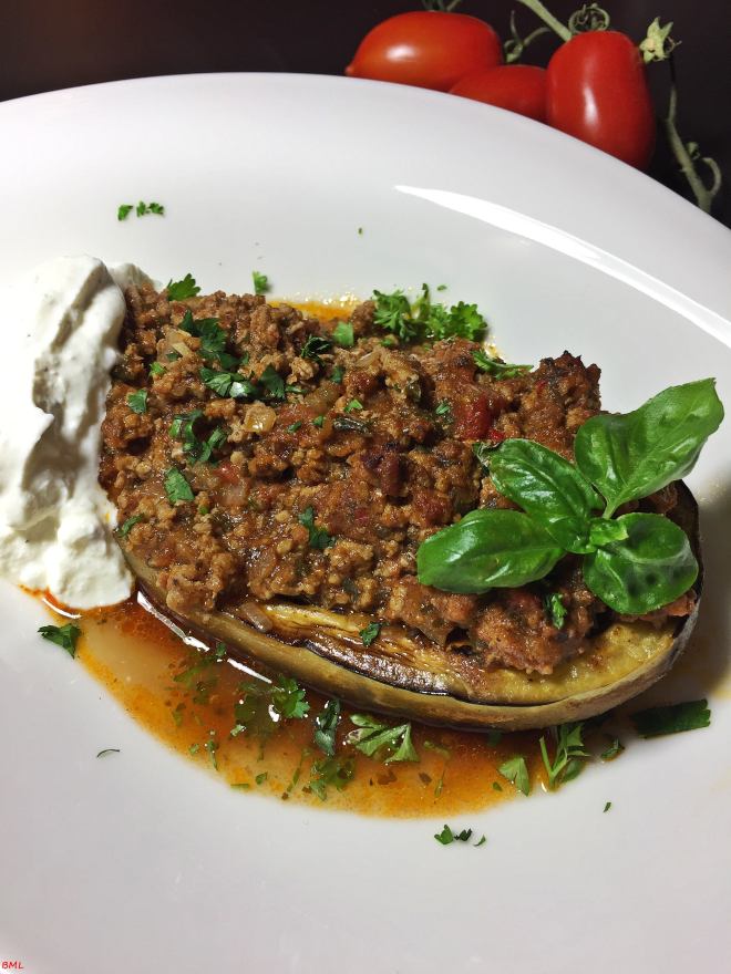 Auberginen gefüllt (4)