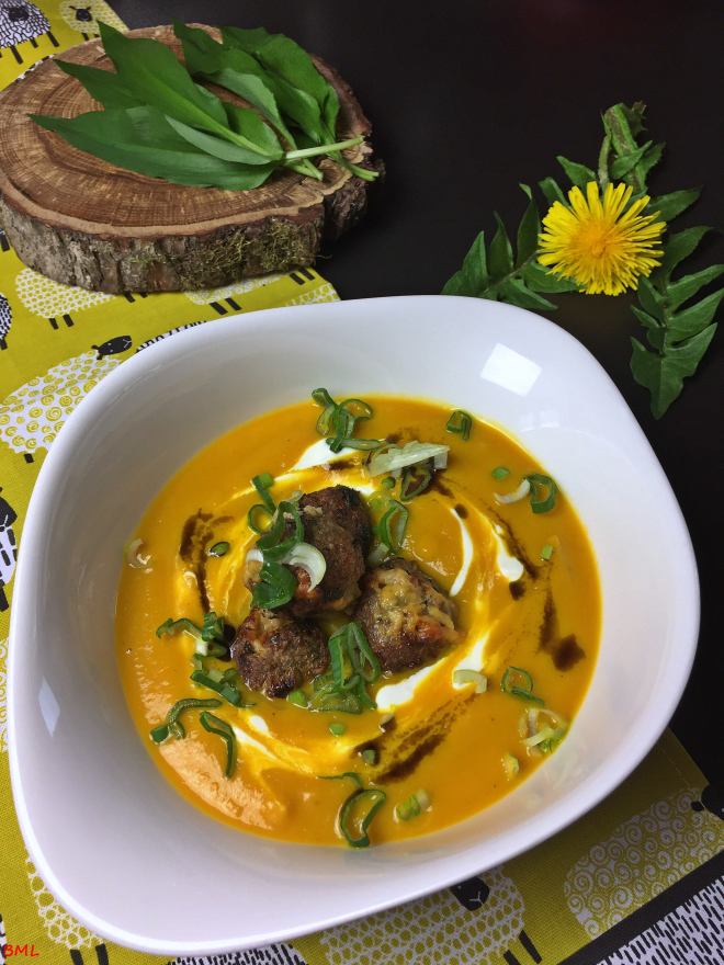 Karottensuppe mit Bärlauchfrikadellen (18)