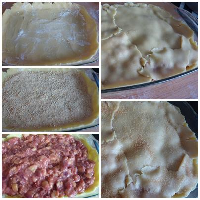 Gedeckter Pfirsichkuchen3