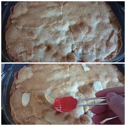 Gedeckter Pfirsichkuchen4