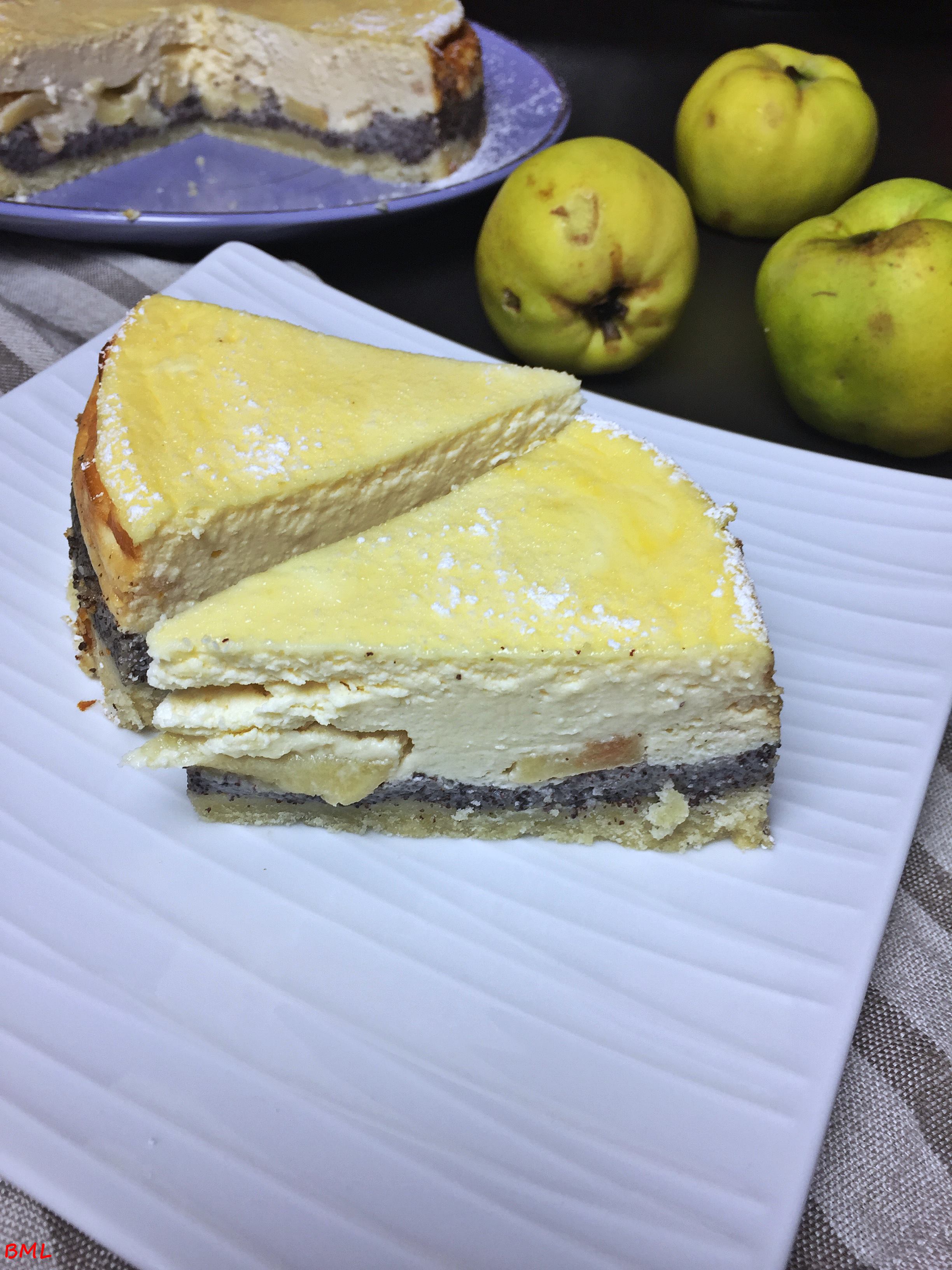 Käsekuchen mit Mohn und Quitte | Backen mit Leidenschaft Käsekuchen mit Mohn und Quitte | Backen mit Leidenschaft