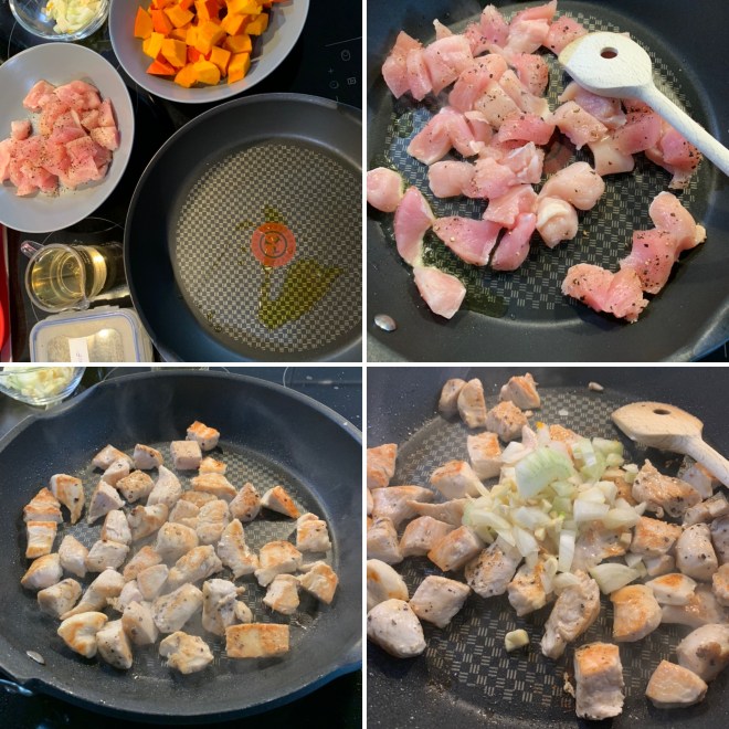 Kürbis-Hähnchen-Pfanne