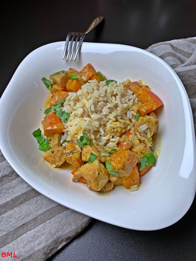 Kürbis-Hähnchenpfanne (20)