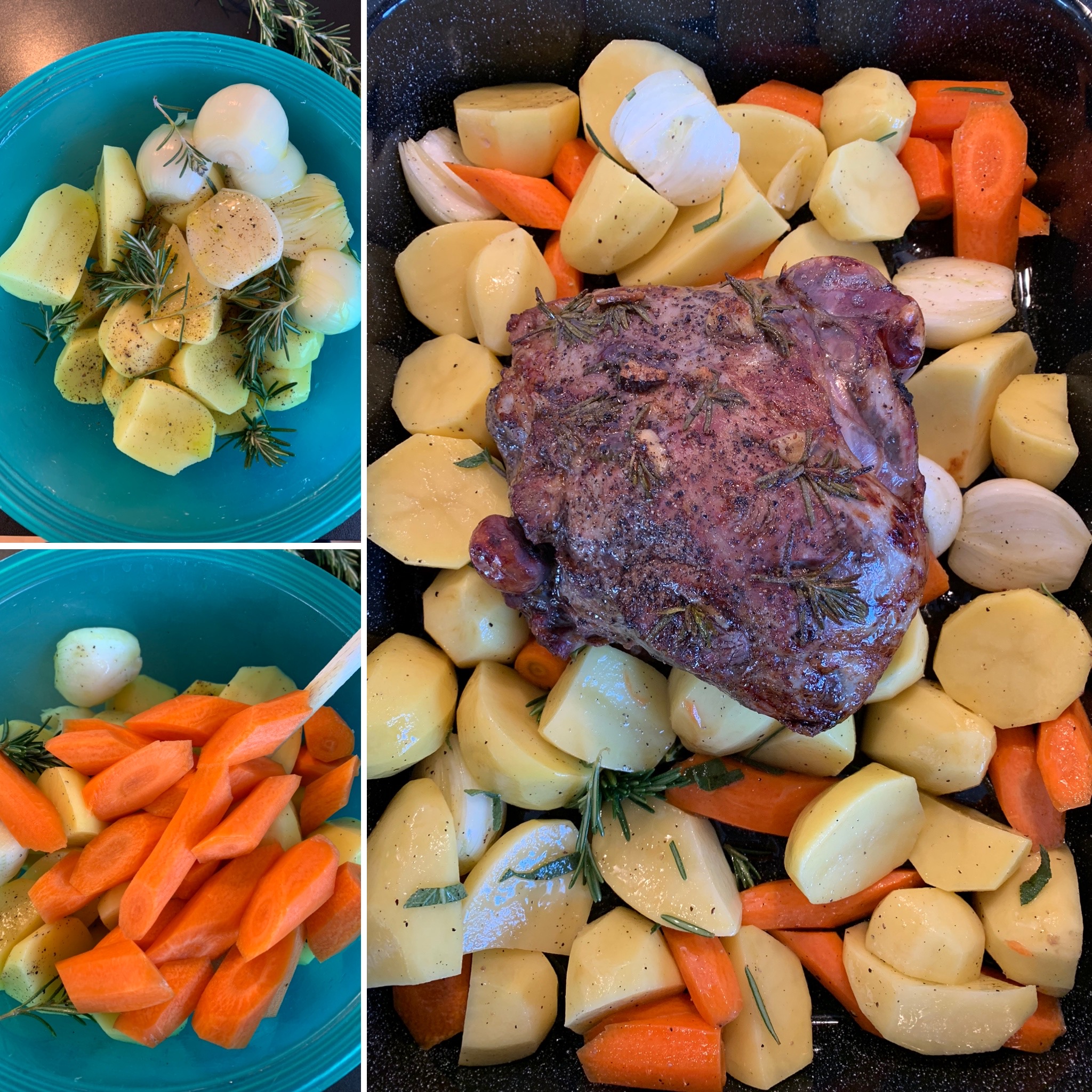 Lammkeule mit Rosmarin und Kartoffeln | Backen mit Leidenschaft