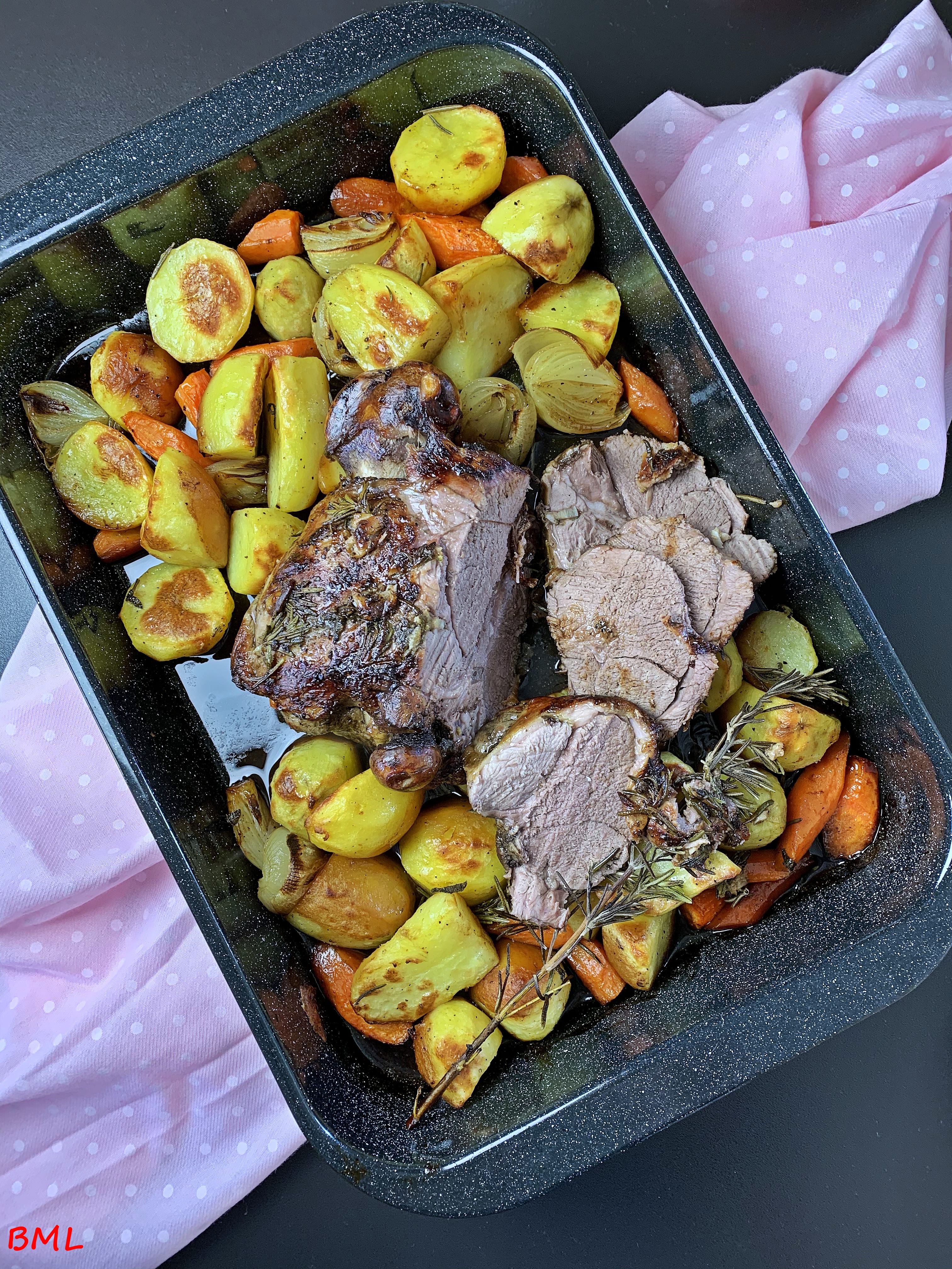 Lammkeule mit Rosmarin und Kartoffeln | Backen mit Leidenschaft