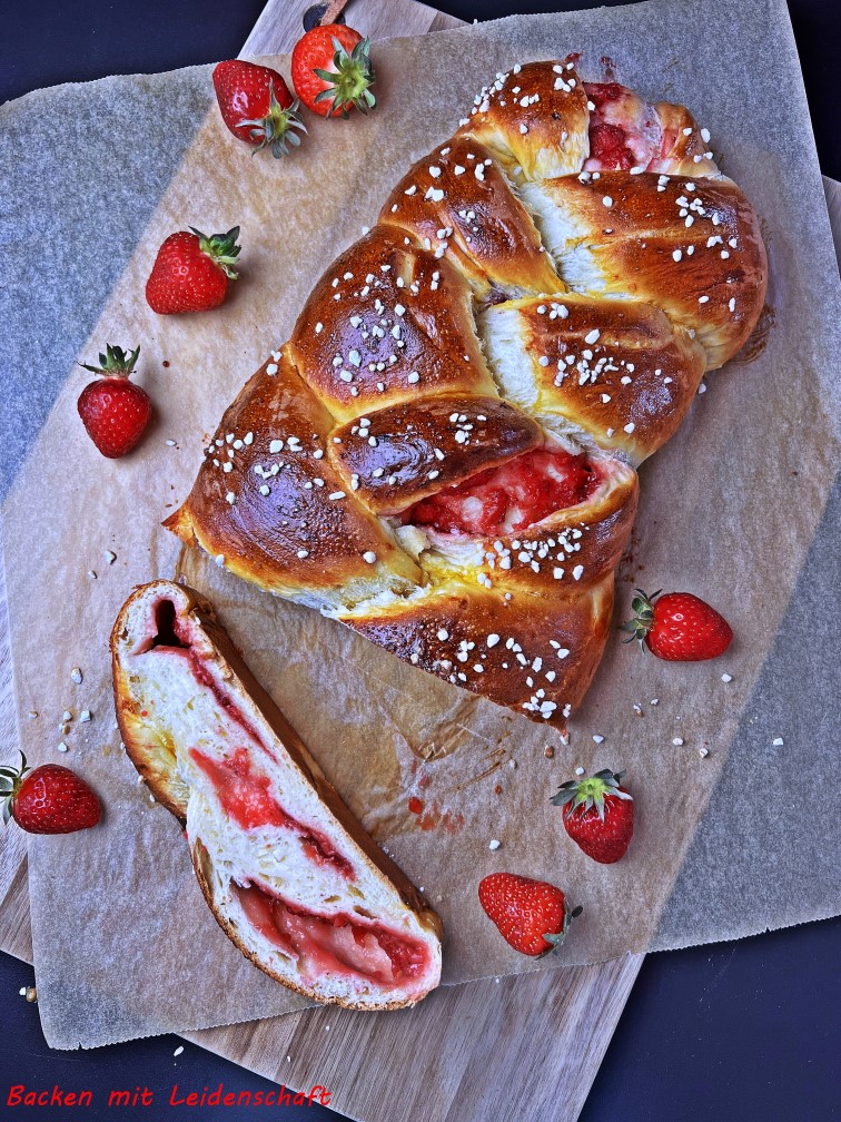Erdbeer-Zopf 3