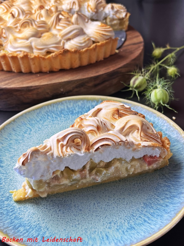 Rhabarberkuchen Meringue 1