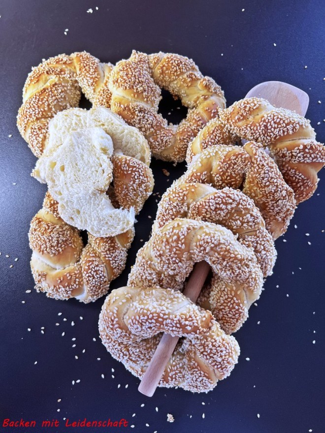 Simit…Sesamringe türkischer Art | Backen mit Leidenschaft